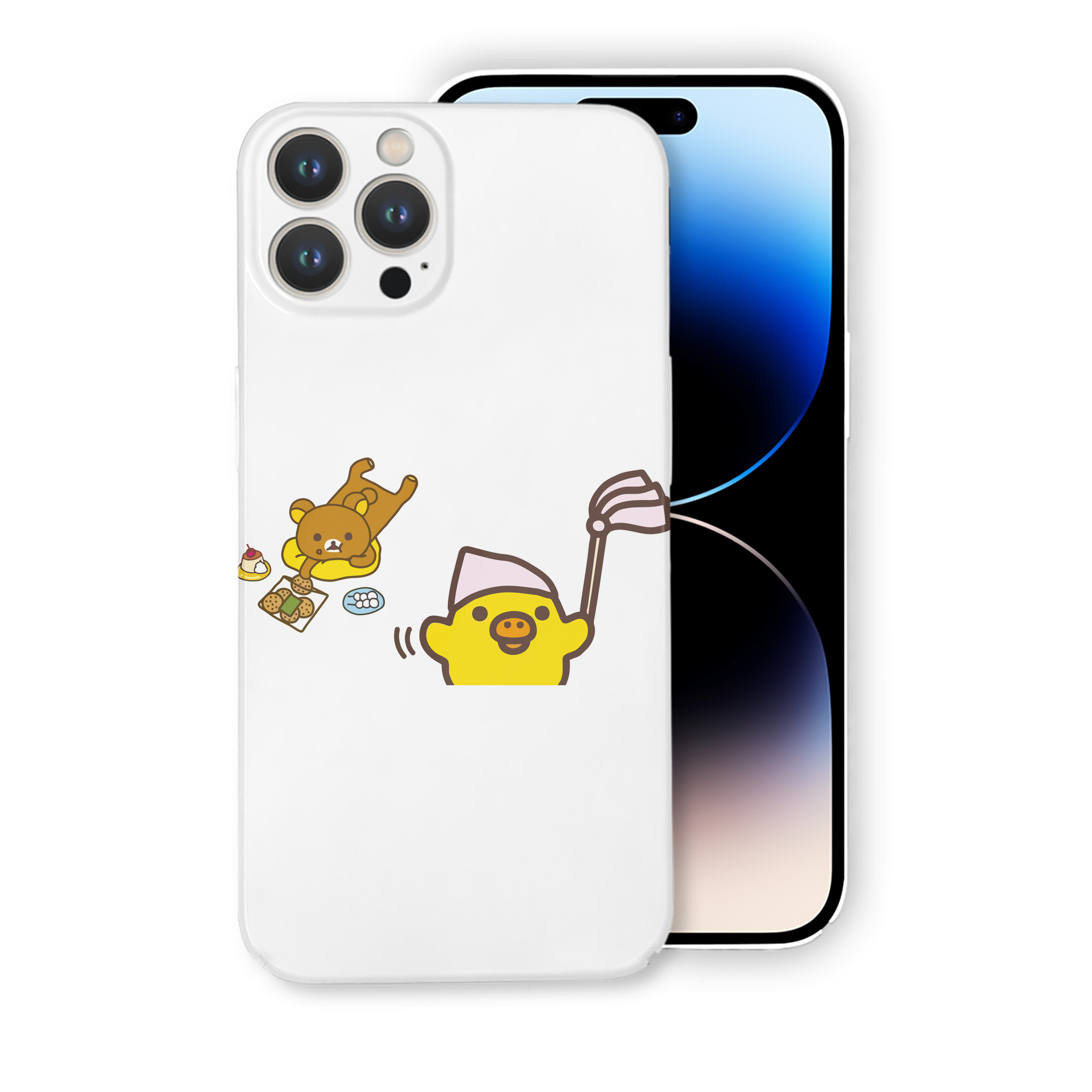（画像用） リラックマ リラックマ キイロイトリ Rilakkuma Korilakkuma Kiiroitori 【iPhone 14シリーズ対応】ハードケース